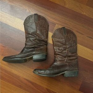 Durango Brown Leather Cowboy Boots
